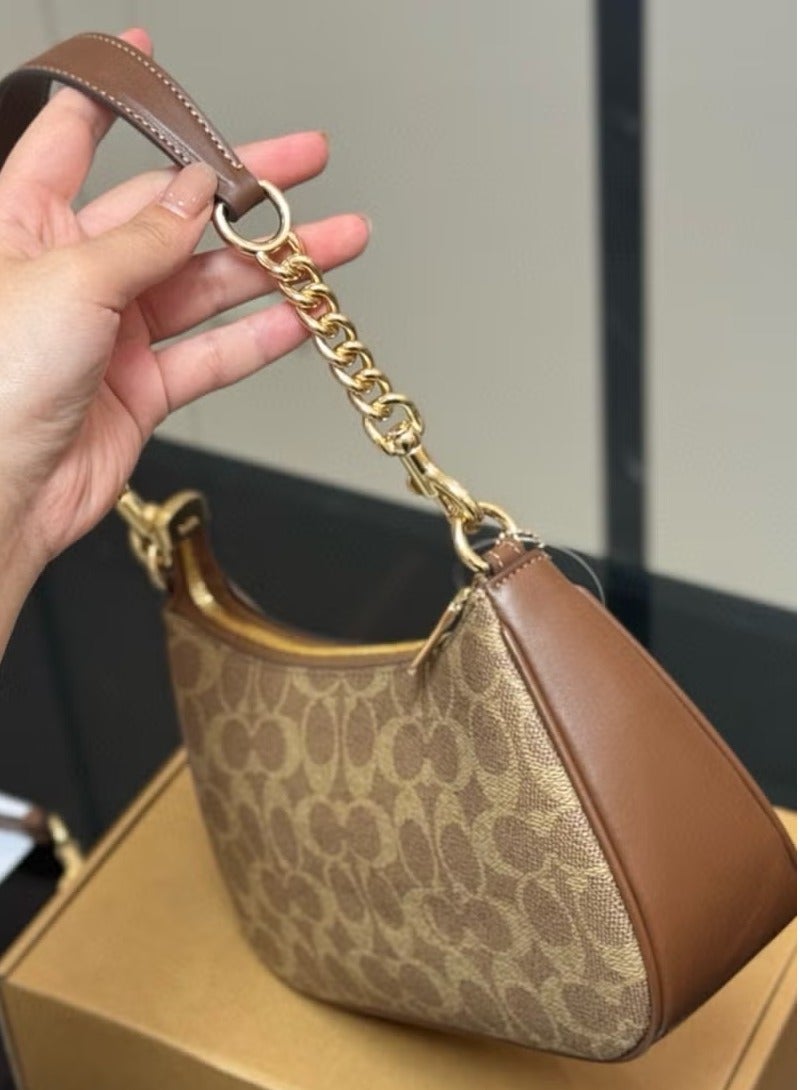 كوتش اوت ليت شنطة كوتش حقيبة كتف تيري بشعار كلاسيكي، حقيبة كروس بودي، حقيبة يد - Image 5